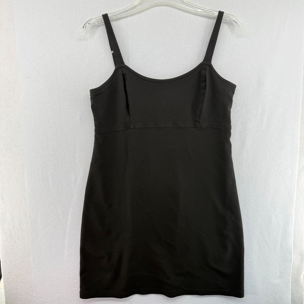 Hollister Womens Black Advanced Stretch Mini‎ Dress Scoop Neck Size L Sleeveless